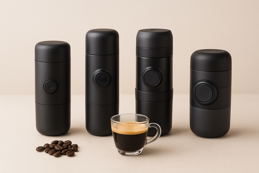 Handige draagbare koffiemachines