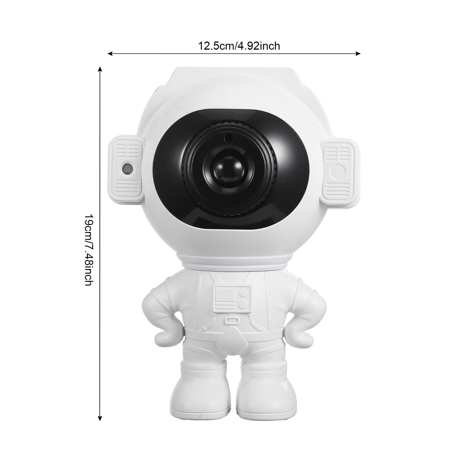 Astronaut sterrenhemel projector met afmetingen