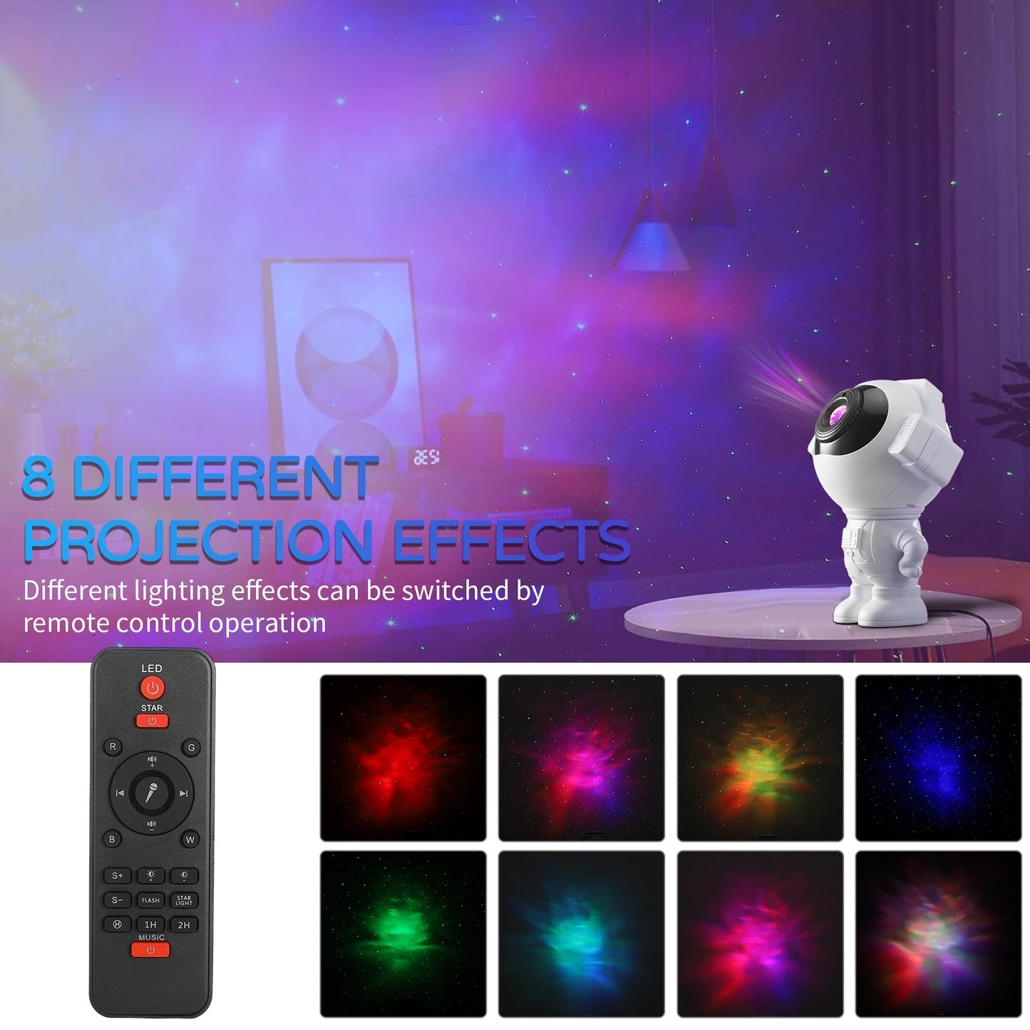 Astronaut sterrenhemel projector met effecten