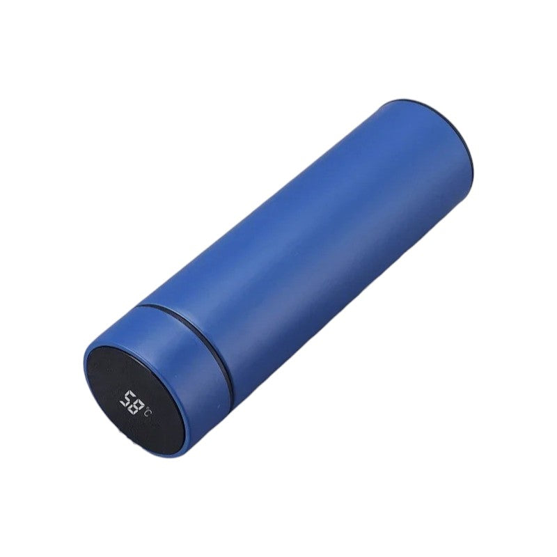 Digitale themosfles 500ml in blauw