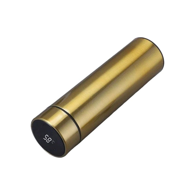 Digitale themosfles 500ml in goud