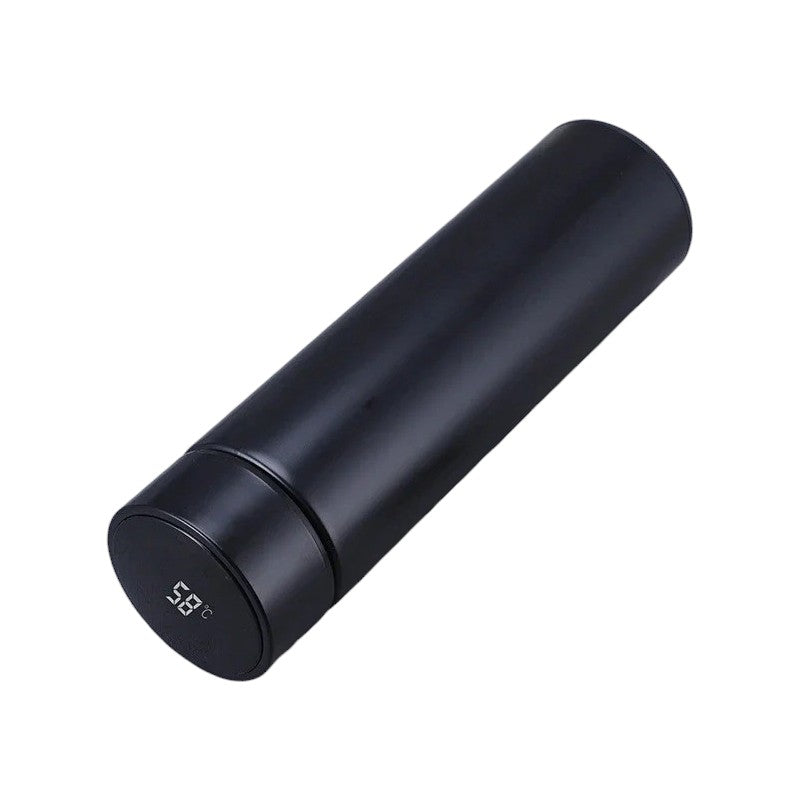 Digitale themosfles 500ml in zwart