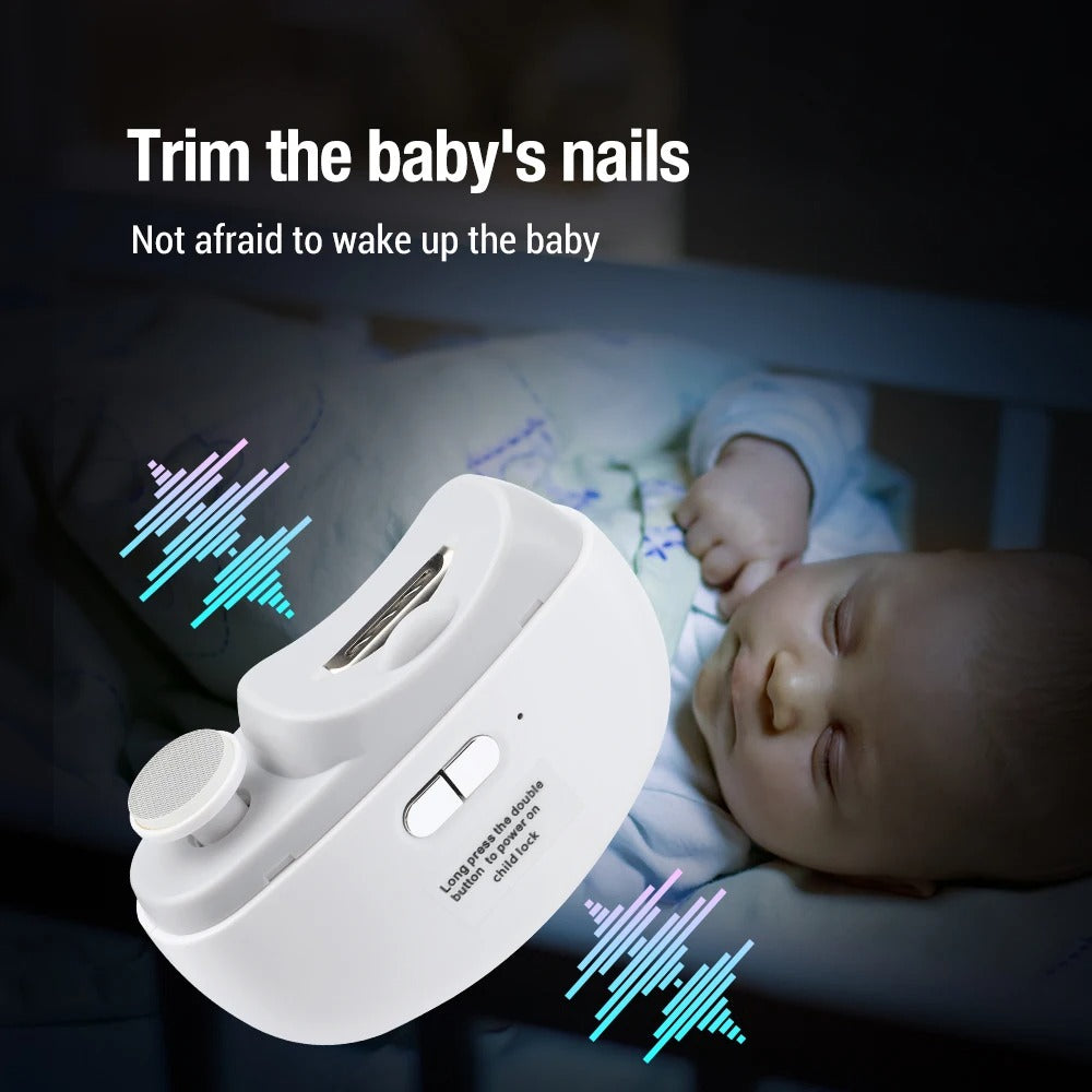 Elektrische nagelknipper tijdens slaap
