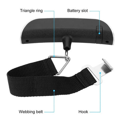 Digitale bagage weegschaal met details
