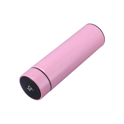 Digitale themosfles 500ml in roze