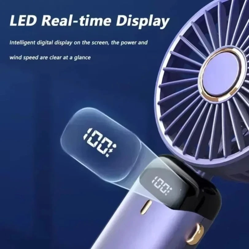 Draagbare miniventilator met display