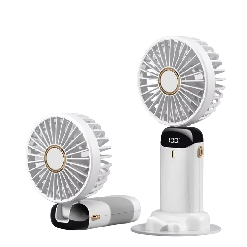 Draagbare miniventilator in wit
