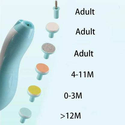 Elektrische baby nageltrimmer opties