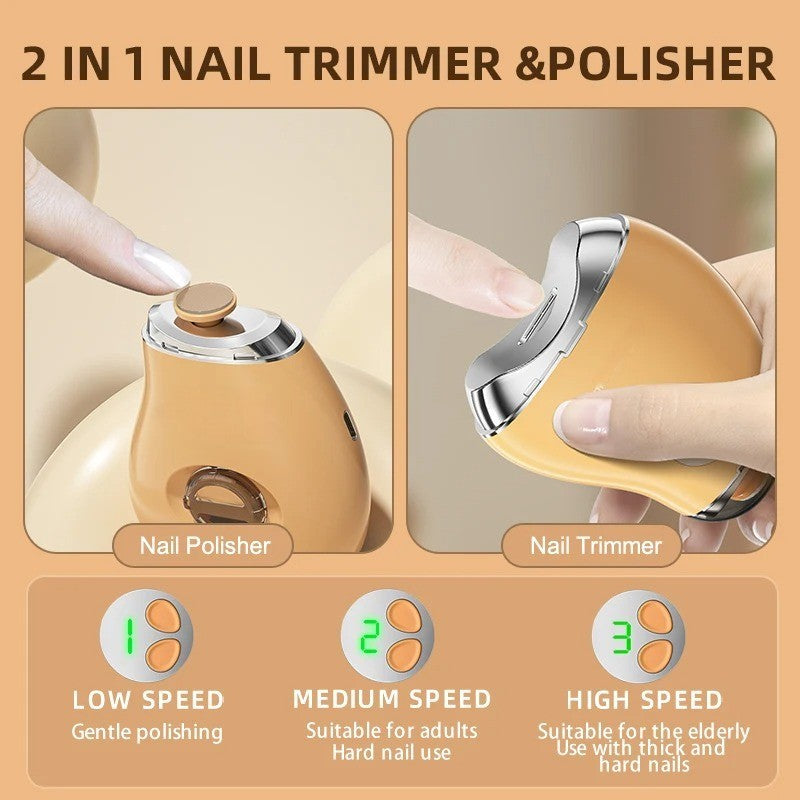 Elektrische nagelknipper met 3 snelheden