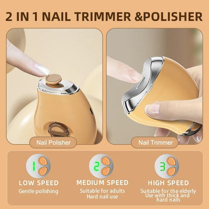 Elektrische nagelknipper met 3 snelheden
