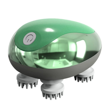 Mini elektrisch hoofdmassageapparaat in groen