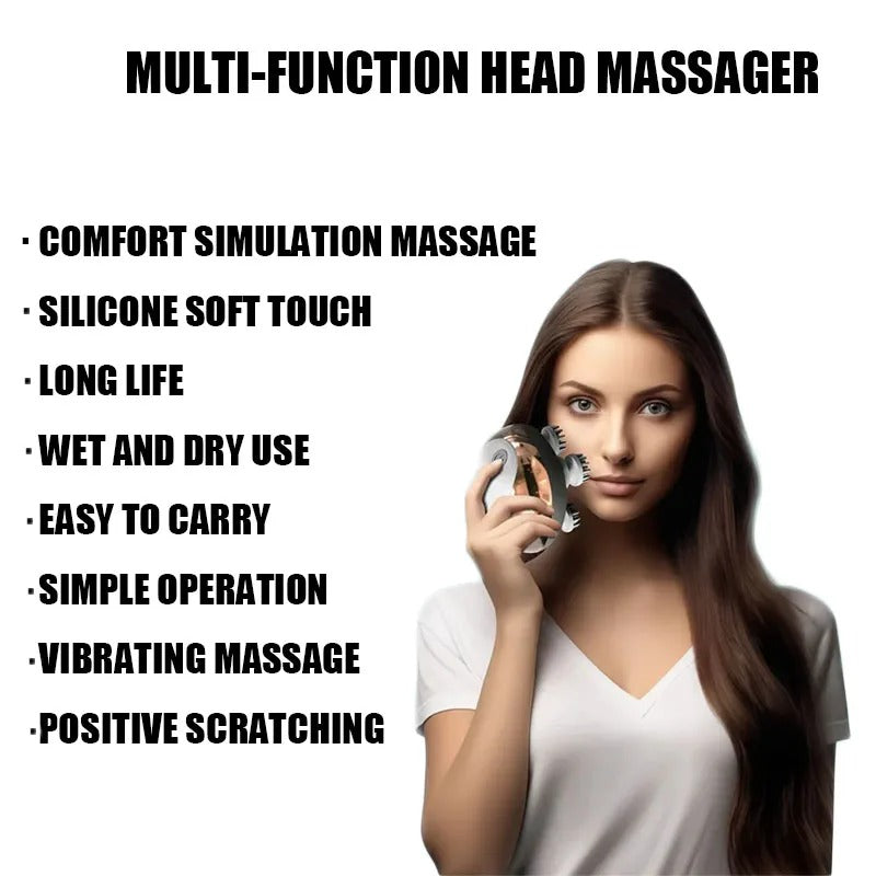 Mini elektrisch hoofdmassageapparaat is multifunctioneel