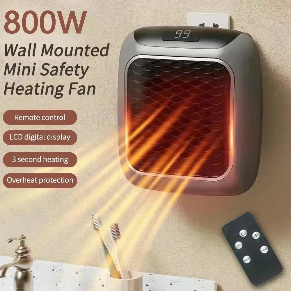 800W mini verwarming met display