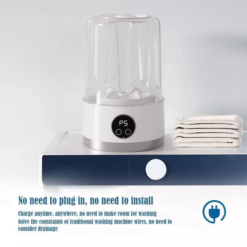 Draagbare mini wasmachine oplaadbaar