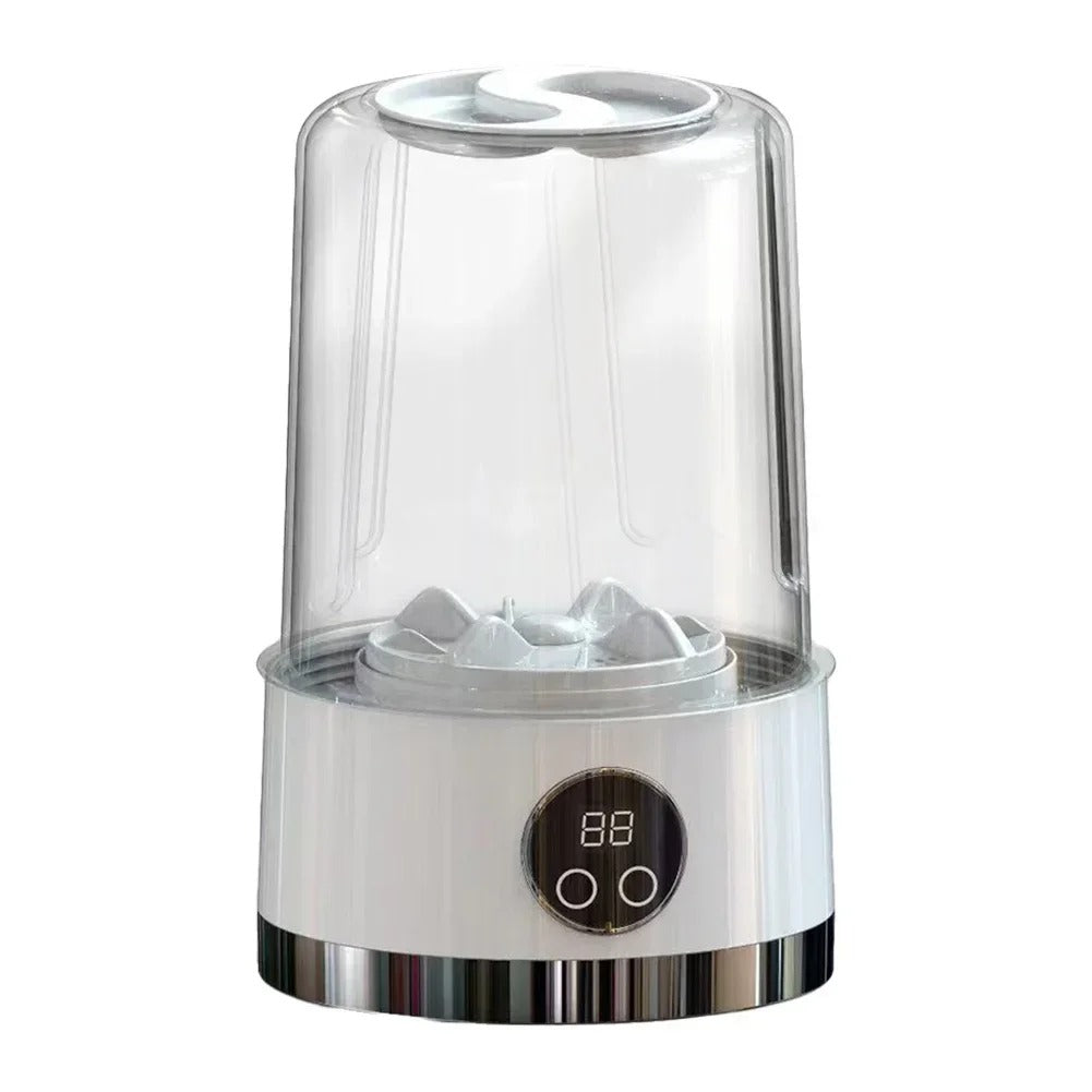 Draagbare mini wasmachine in wit