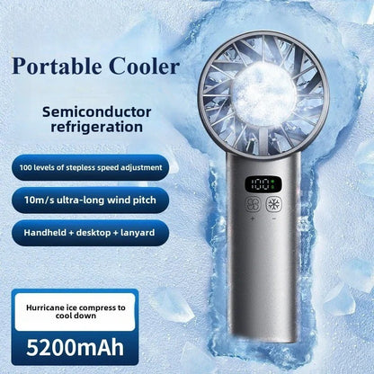 Draagbare ijskompres miniventilator beschrijving