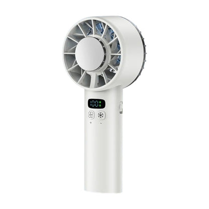Draagbare ijskompres miniventilator in wit
