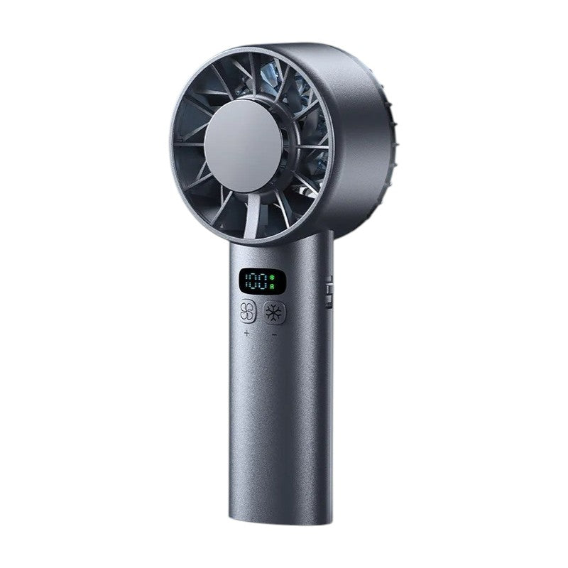 Draagbare ijskompres miniventilator in zwart