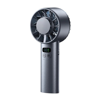 Draagbare ijskompres miniventilator in zwart