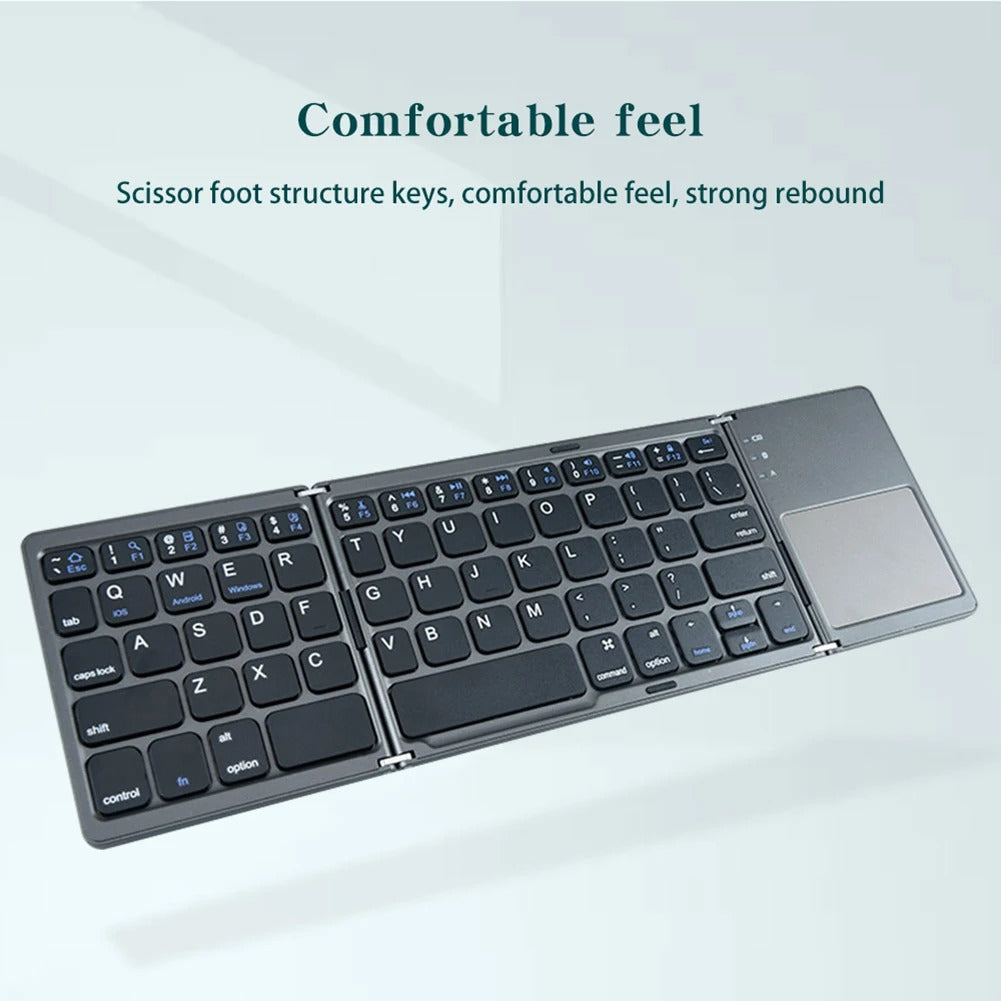 Opvouwbaar toetsenbord is comfortabel
