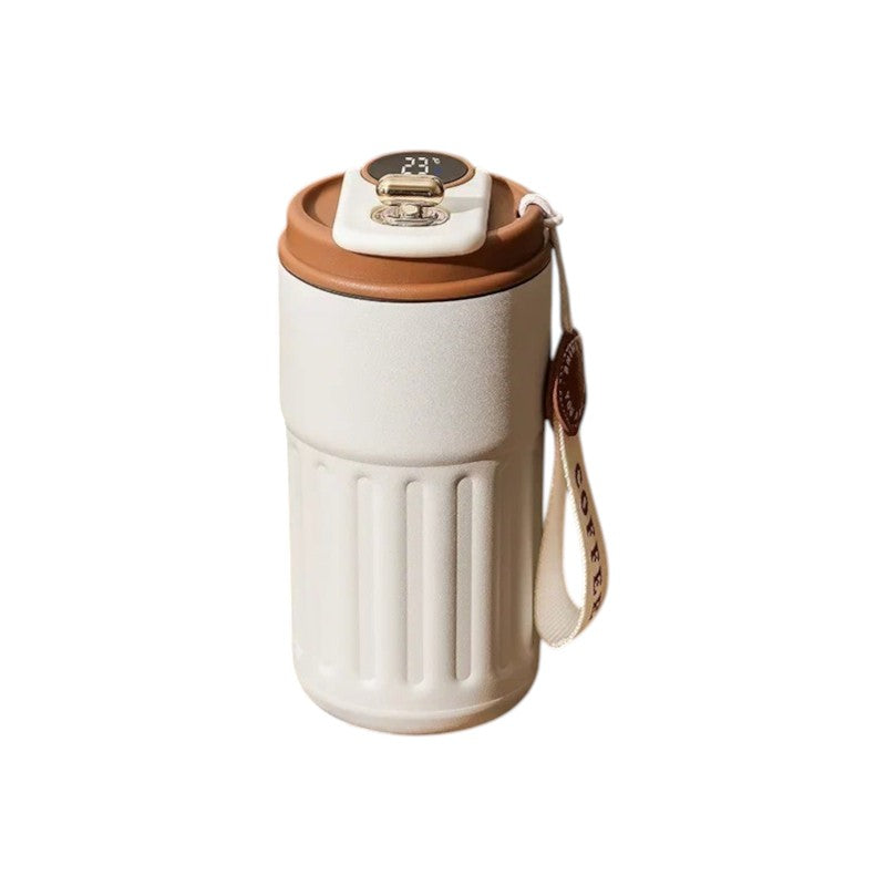 Slimme koffiemok 450ml in bruin