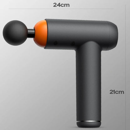 Smart massagepistool met afmetingen