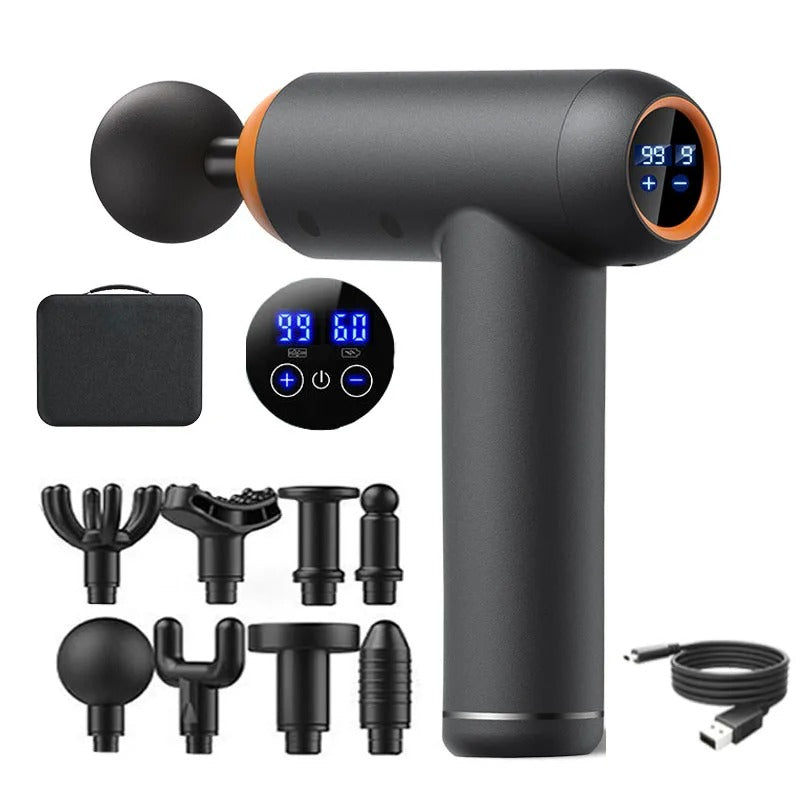 Smart massagepistool met tas en onderdelen